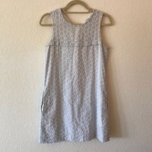 J.Crew seersucker and eyelet mini dress